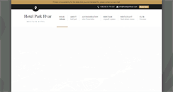 Desktop Screenshot of hotelparkhvar.com