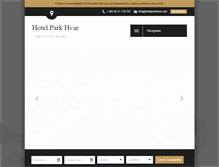 Tablet Screenshot of hotelparkhvar.com
